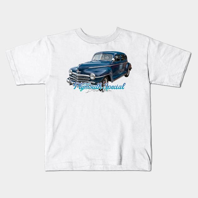 1948 Plymouth Special Deluxe Sedan Kids T-Shirt by Gestalt Imagery